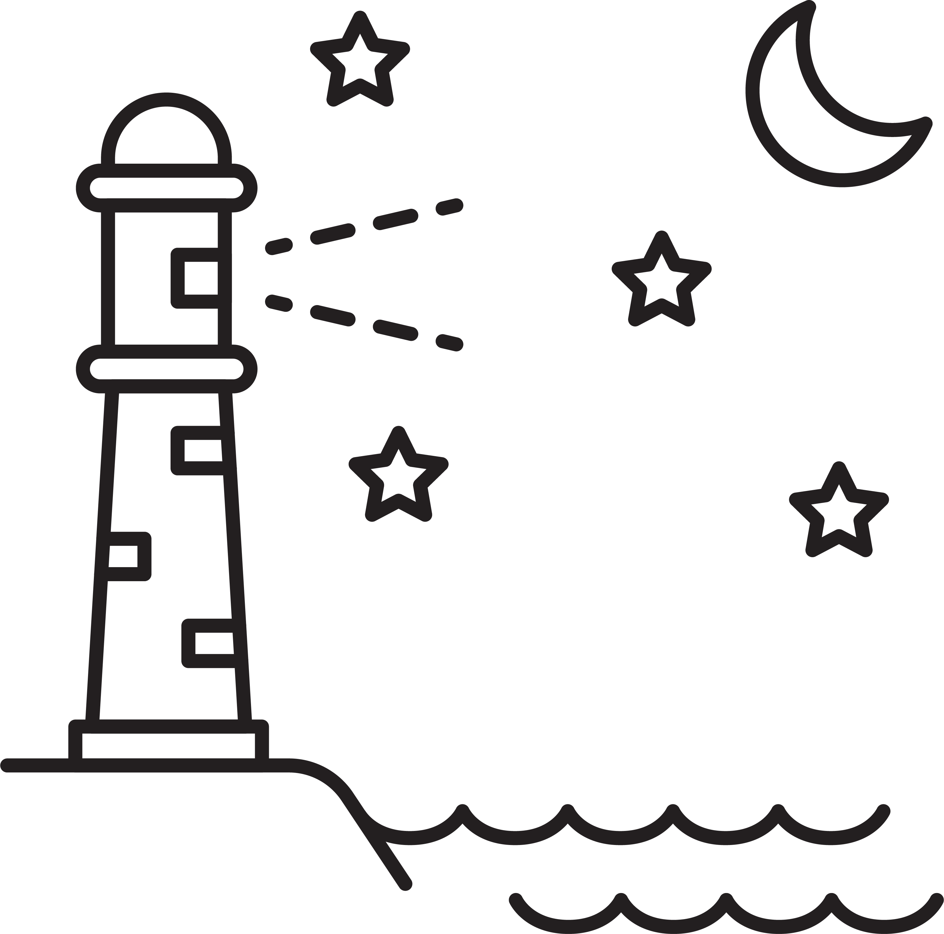 landscape scenery line icon vector (13)