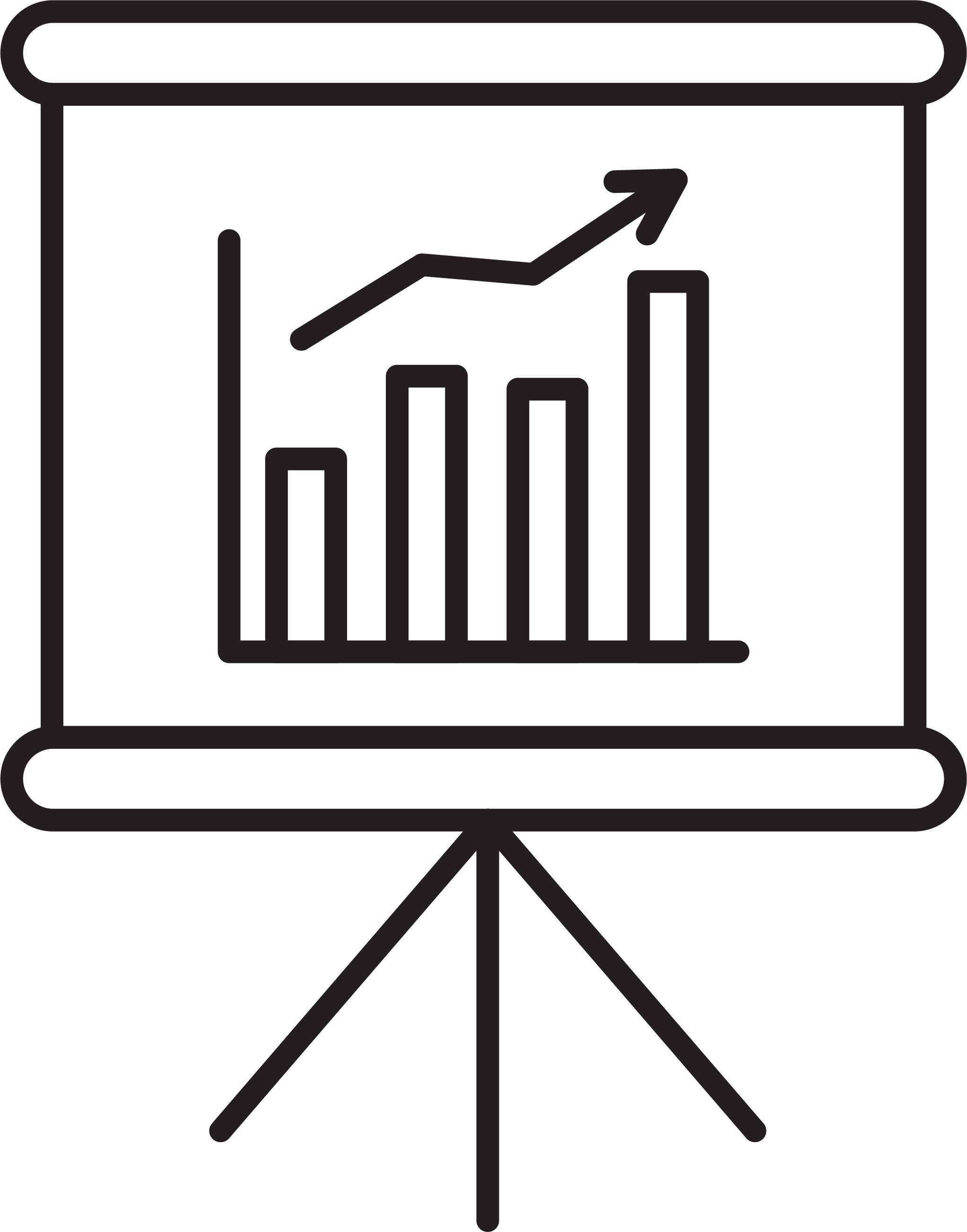 presentation board graph chart